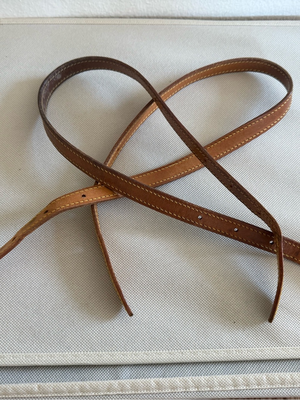 LOUIS VUITTON Honey Vachetta Replacement Shoulder straps Bucket PM and GM
